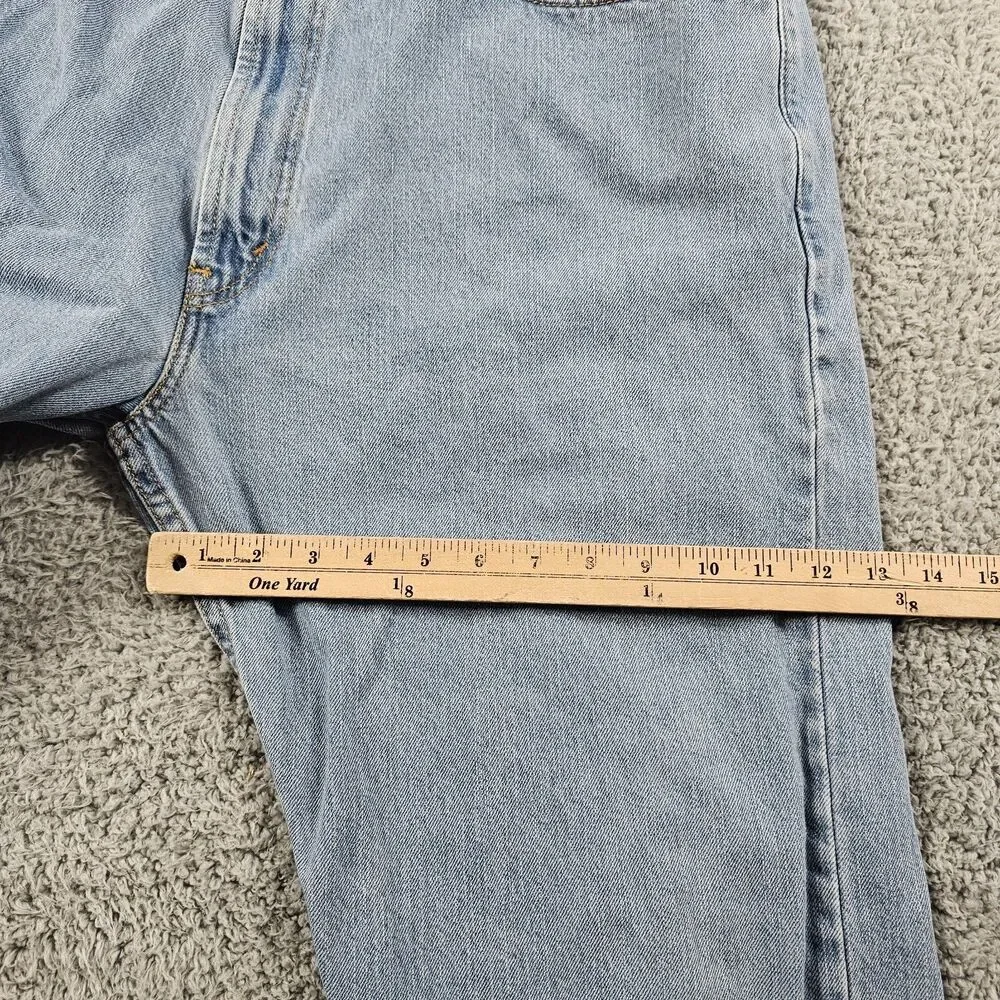 Levis 505 Jeans Mens 38x28 Blue Denim Regular Straight Grunge Y2K Vintage Casual